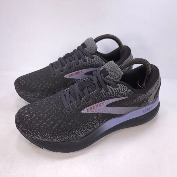 Brooks Ghost 16 Athletic Lace Up Running Shoe Womens Size 8 1204071B093 Black - Picture 1 of 10